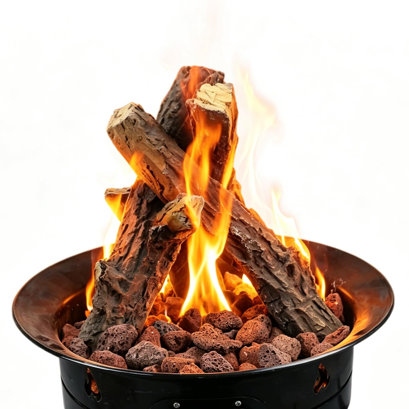 Realistic Faux Gas Fireplace Logs - FREE SHIPPING -7