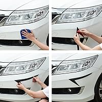 Vista 4 de JSCARLIFE Protector universal de goma para parachoques de automóvil, anticolisión para la parte delantera y trasera del automóvil, protector