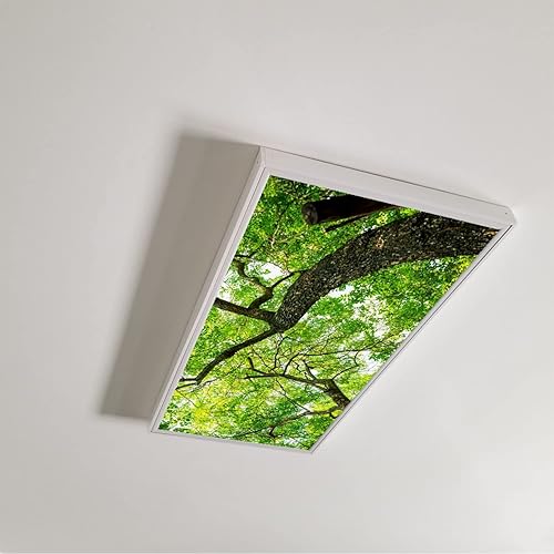 Miniatura 3 de Lorougei Cubiertas de luz fluorescente para la oficina del aula, filtros de luz, cubiertas de luz LED de techo - 2 pies x 4 pies de caída de techo