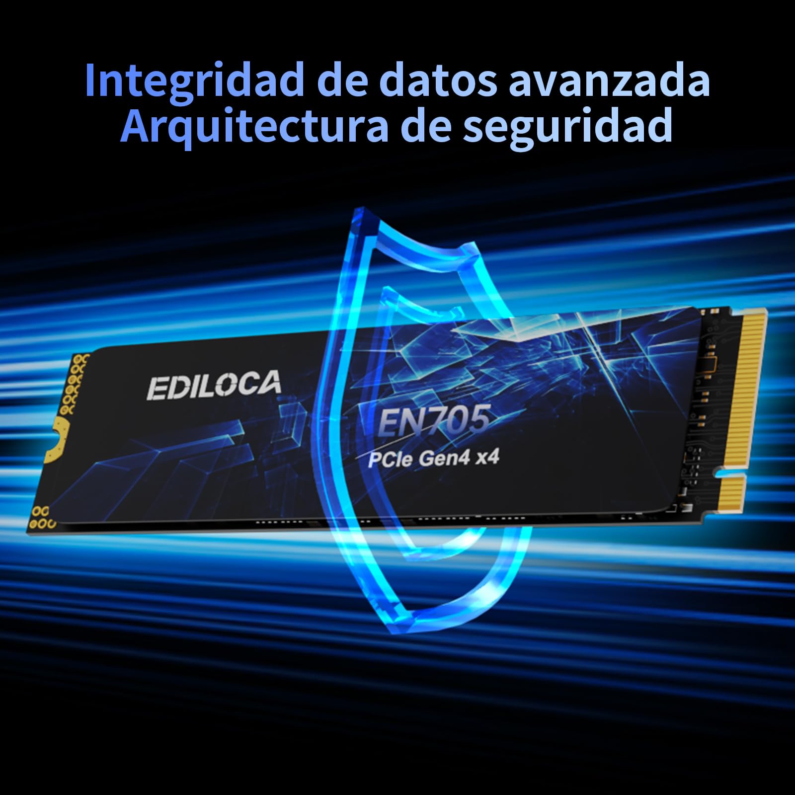 Ediloca EN705 de 2TB PCIe Gen4 SSD, NVMe M.2 2280, 3D NAND TLC