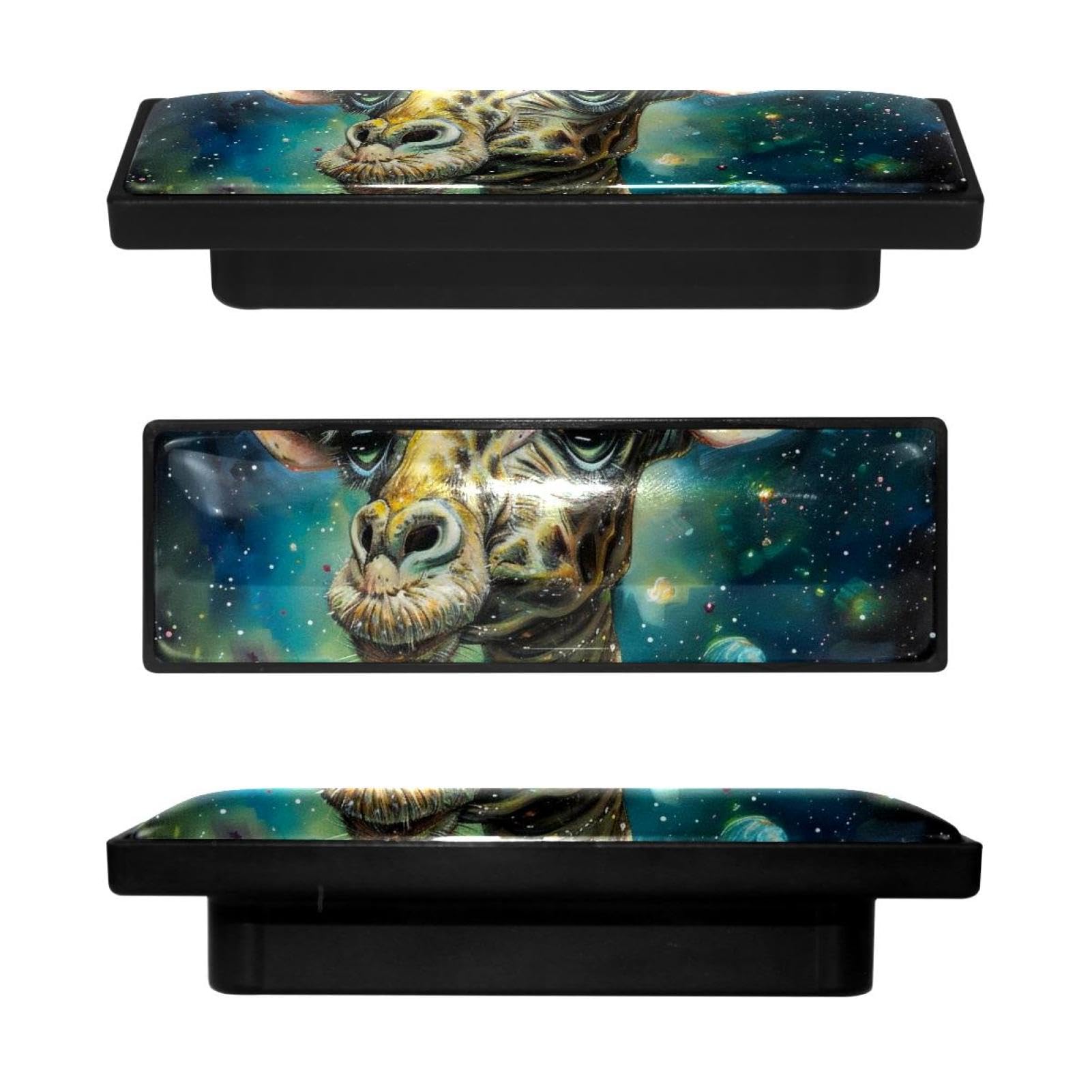 Boutons de placard élan galaxie rectangulaires pour tiroir commode