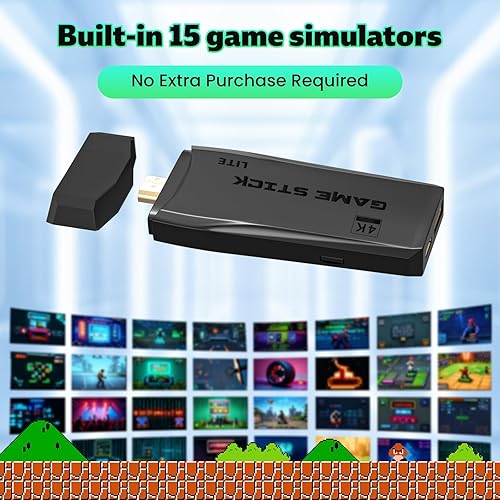 Miniatura 2 de Wireless Retro Game Console Plug & Play Game Stick with 20000+ Video Games, 4K HDMI Output & Dual 2.4G Wireless Controllers,Ideal Christmas Gift for