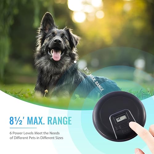 Miniatura 2 de CO-Z Barrera inalámbrica para mascotas para interiores con rango ajustable, valla eléctrica para perros para el hogar, con transmisor y collar de