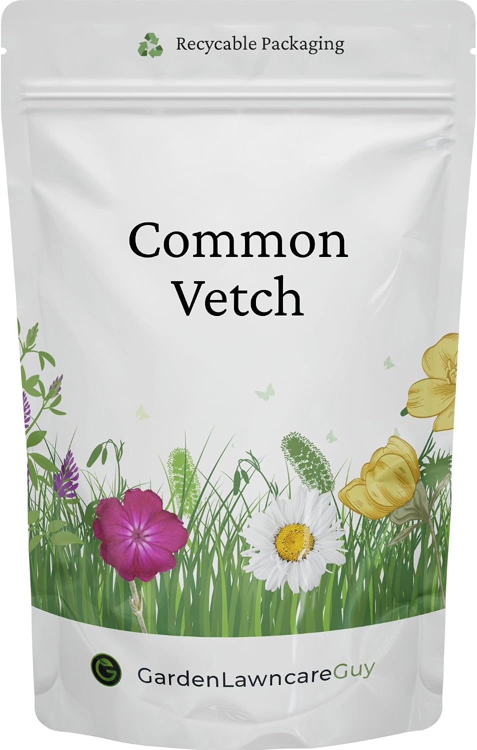 Common Vetch Seeds - Vicia sativa for Pollinators, Green Manure & Wildflower Mix - Soil Improver - Garden Lawncare Guy 100 grams