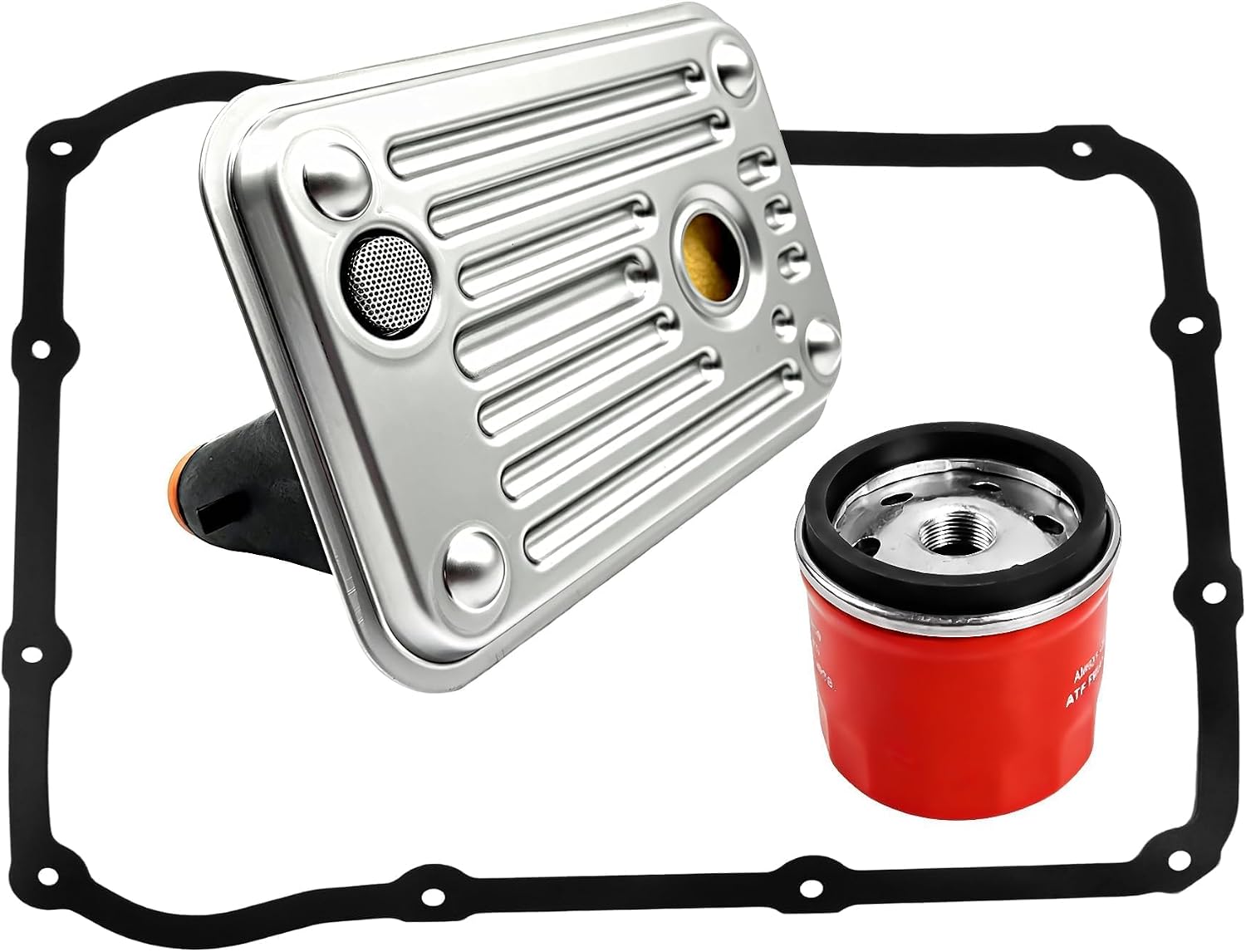 29537965 Transmission Filter Kit with Gasket Fit for Allison 1000/2000/M7 Series, Shallow Pan Filter for 6.6L Duramax Diesel 2001-2010 Chevy Silverado GMC Sierra 2500/3500 HD Replaces 29539579