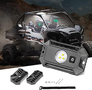 LED Dome Light with Switch Universal LED Light Utility Roll Cage Light Car Interior Reading Light Flush Mount Neon Light UTV ATV Truck RZR Polaris Ranger Can-Am Off-Road