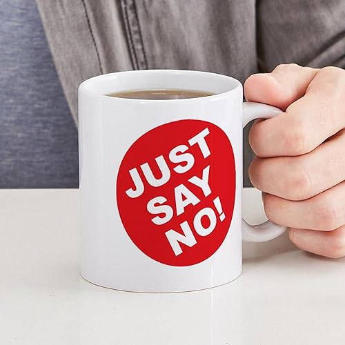 Miniatura 4 de CafePress Just Say No! Taza de café de cerámica de 11 oz (11.0 fl oz)
