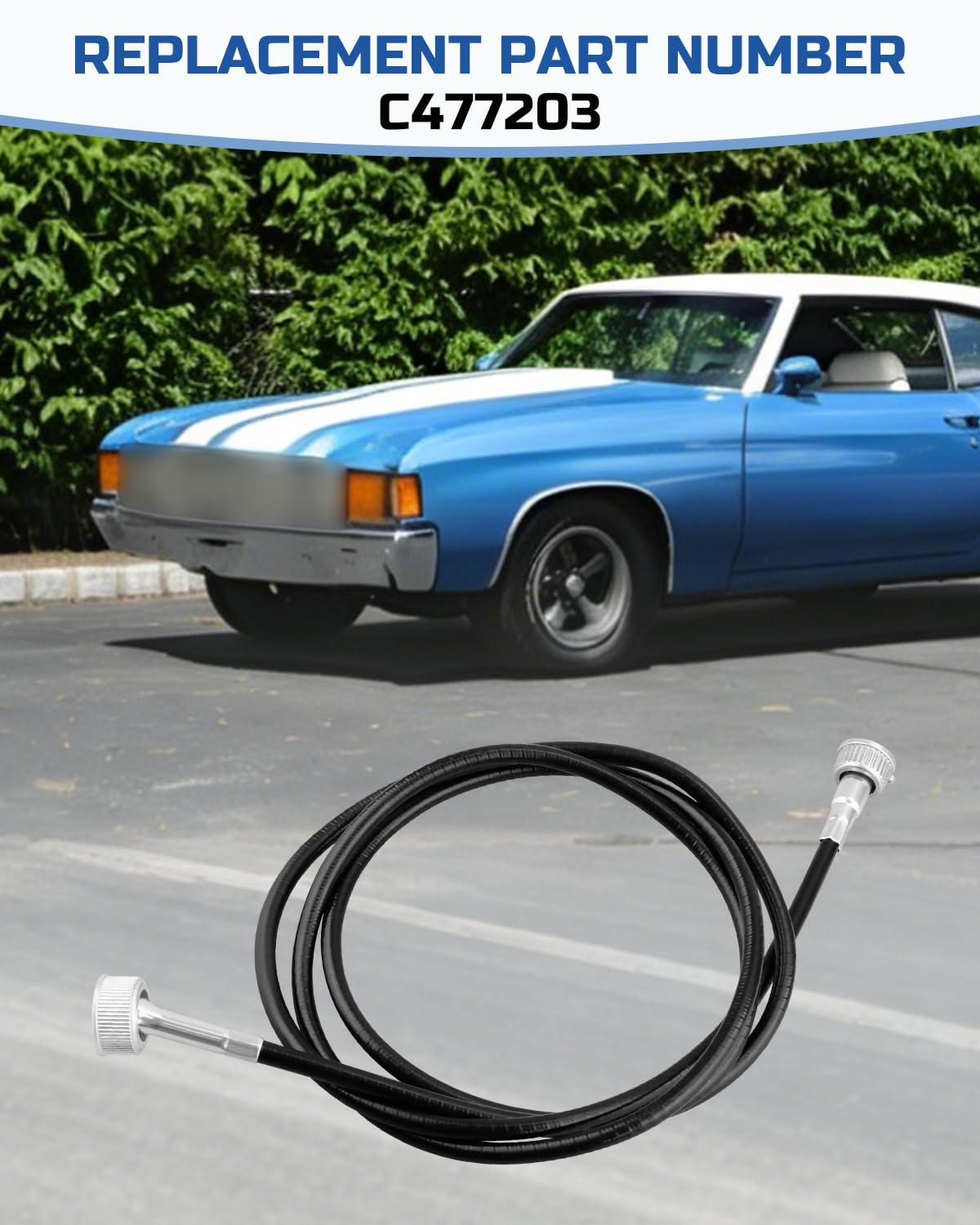 69 Inch Speedometer Cable Reference Part Number C477203