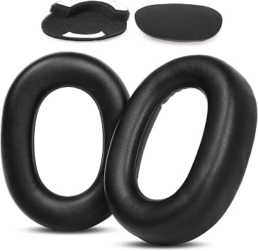 Elite 85H Wireless Headphone Premium Protein Leather Replacement Earpads Compatible with Jabra Elite 85H Wireless Headphone Earpads Cushion