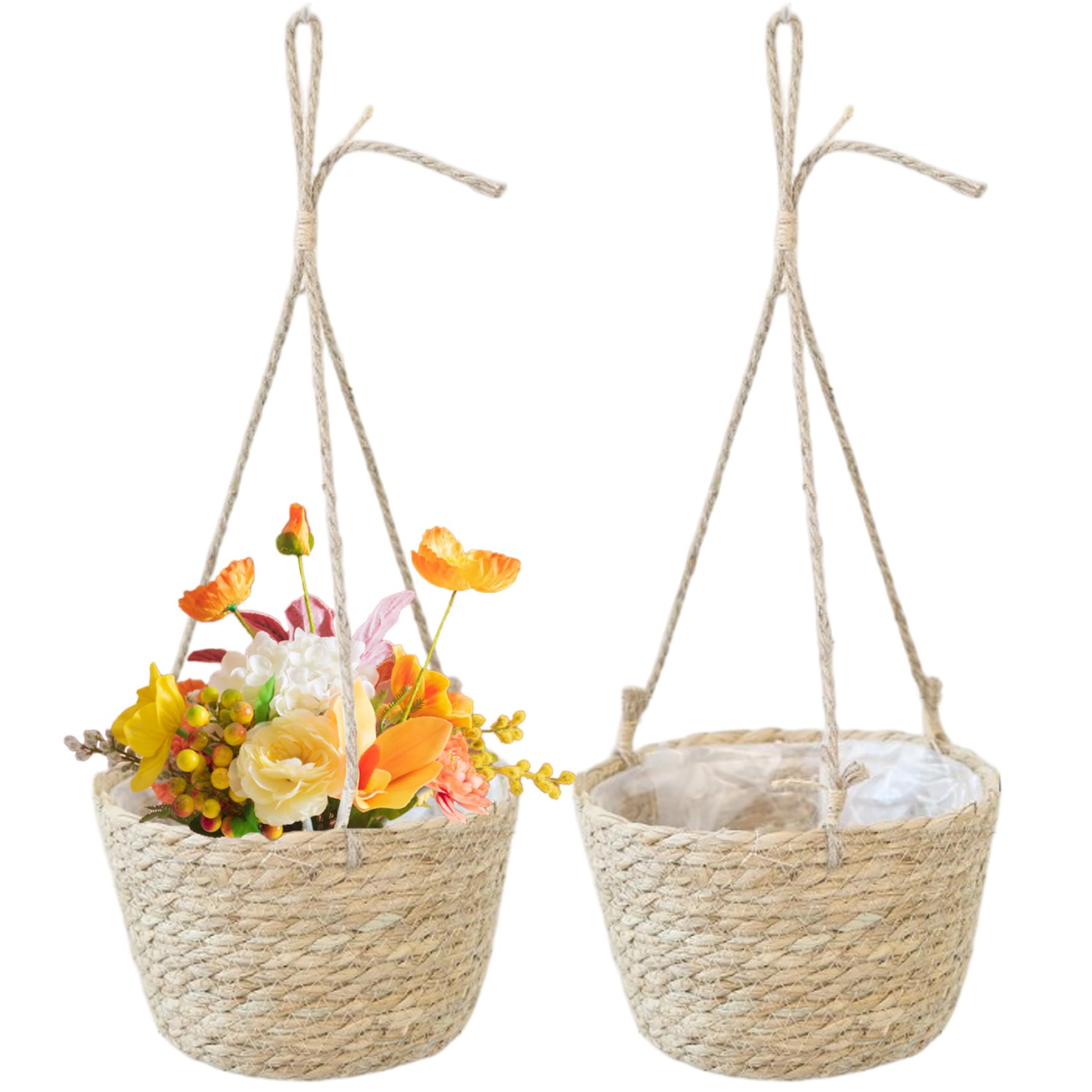 2pcs paniers suspendus pour organiser votre cuisine et libérer le plan de travail