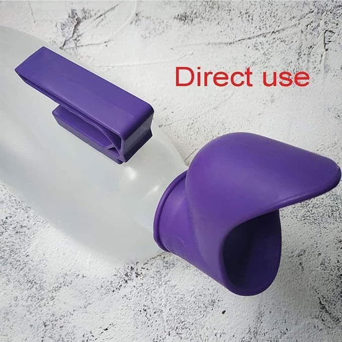 Orinal portátil de 2000 ml para hombres y mujeres, con mango y catéter, ideal para viajes, camping y personas mayores (blanco, transparente, marrón) miniatura 5