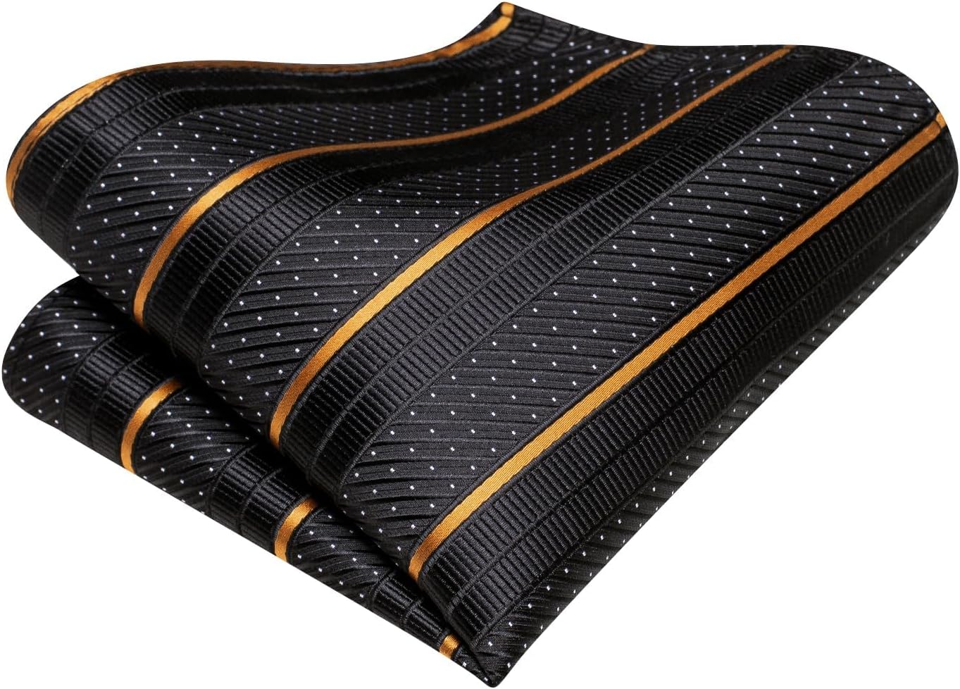 Hi-Tie Boys Ties Self Tie Silk Striped Kids Necktie and Pocket Square Set Paisley Boys Tie for Age 8-11 Wedding - Image 7