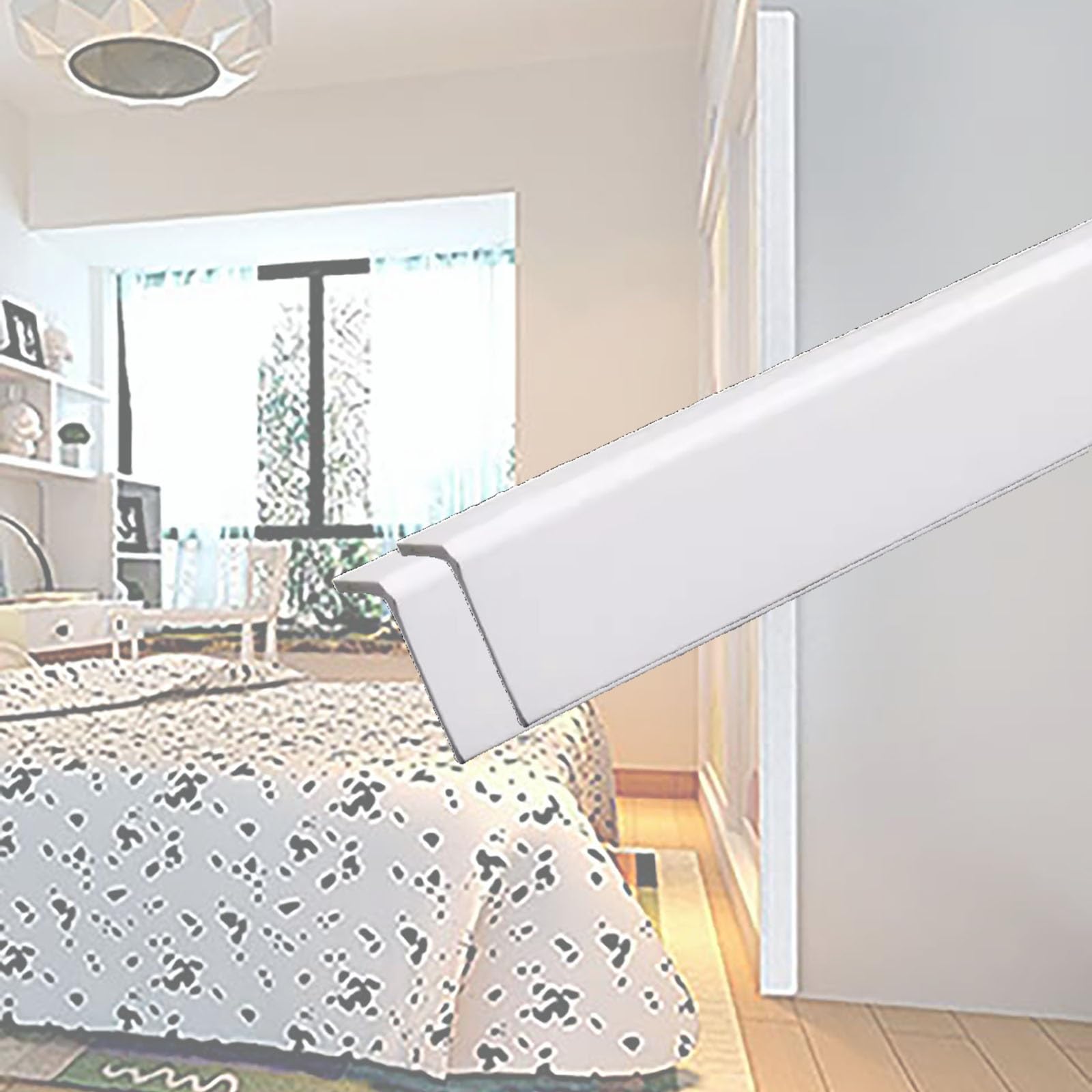 Juego de protectores de esquina autoadhesivos para bordes afilados, 2 unidades (80 cm x 36 mm), ideal para la oficina en casa y la seguridad de los niños, duradero y fácil de instalar