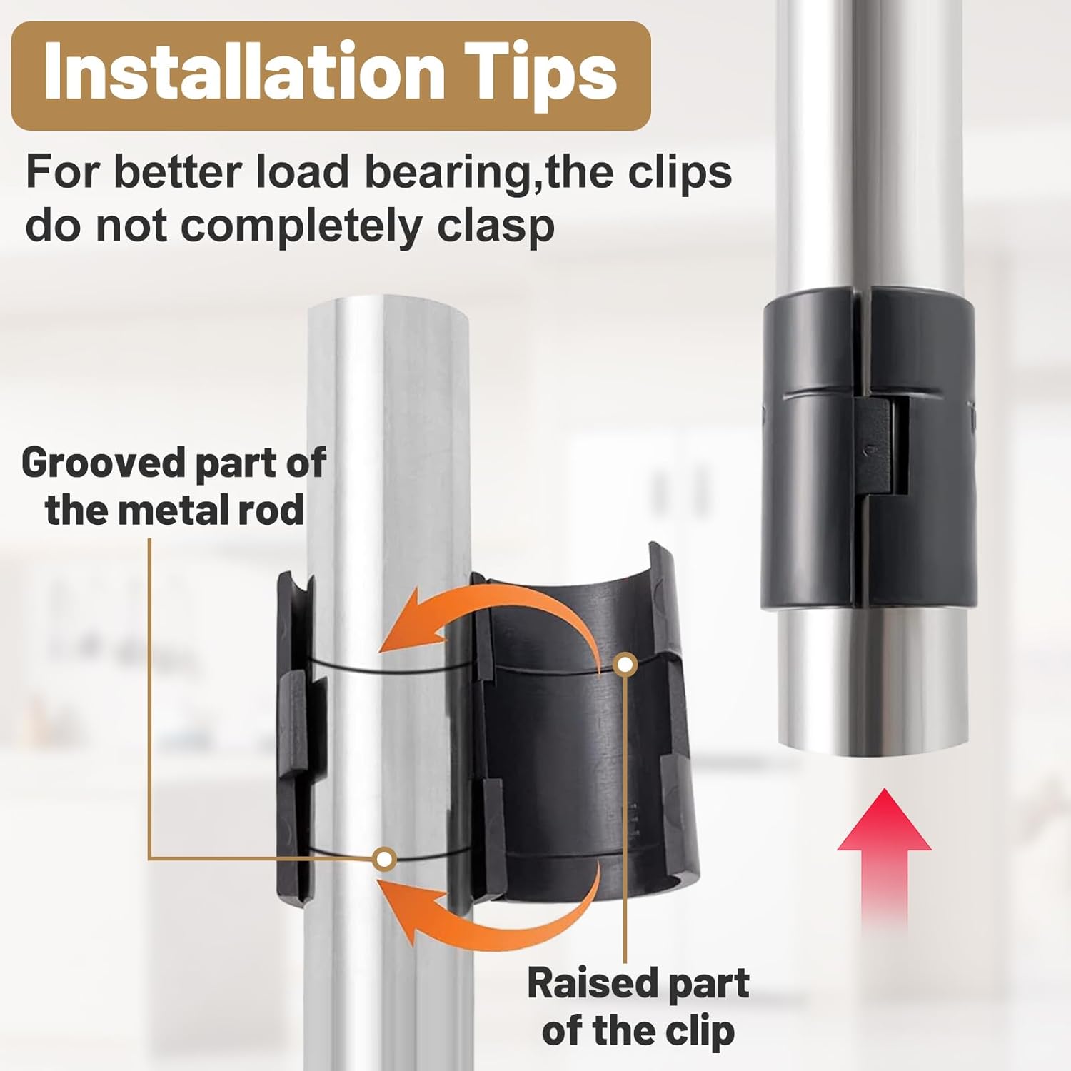 72 Pcs Wire Shelf Lock Clips for 1" Post - 36 Pairs of Shelving Sleeves Replacements, Plastic Post Shelving Parts for Stability and Layer Spacing Adjustment