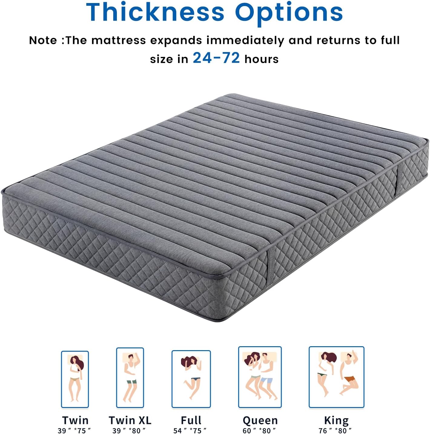 Queen Mattress, 12 Inch Hybrid Memory Foam Queen Size Mattress in a Box with Individual Pocket Springs,Medium Feel Bed Mattresses for Pressure Relief,CertiPUR-US
