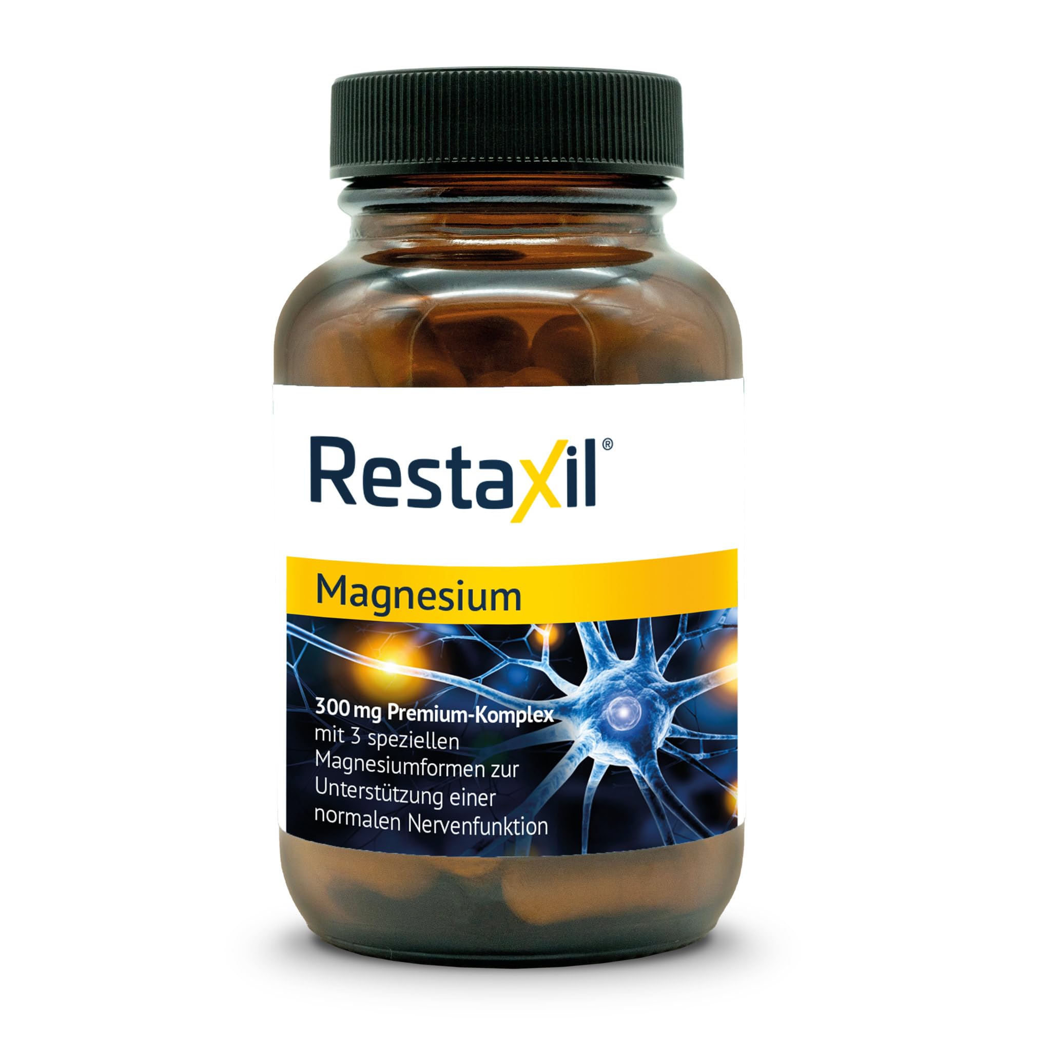 Restaxil® Magnesium [60 Stück] – Premium-Magnesium-Komplex mit Magnesiumbisglycinat, Citrat & Oxid – vegan, gluten- & laktosefrei, in Deutschland hergestellt