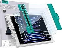 Vista 10 de ESR Protector de pantalla para iPad Pro de 11 pulgadas (2022/2021/2020/2018), protector de pantalla para iPad Air 5/4, película de vidrio templado