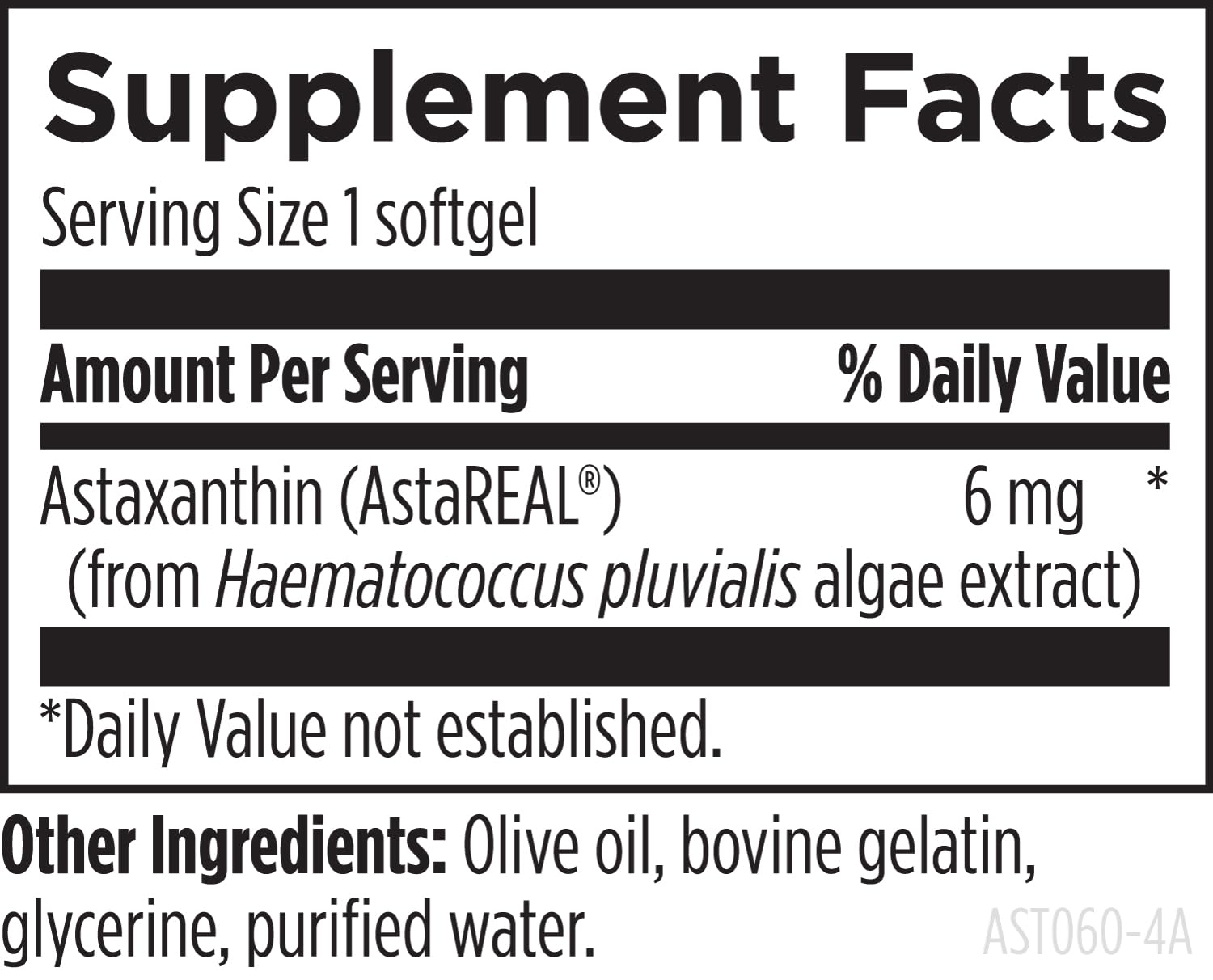 Designs for Health Astaxanthin, Carotenoid Antioxidant, 60 Softgels — Amazon image 3