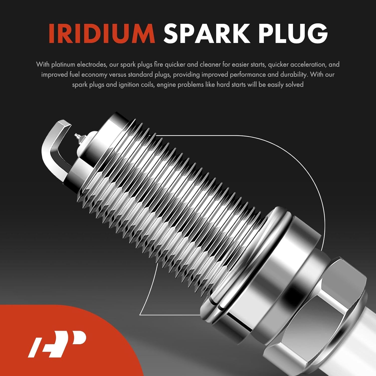 A-Premium Set of 8 (Black) Ignition Coil Pack and Iridium Spark Plugs Compatible with Infiniti - V8 4.5L - M45 2003-2010, FX45 2003-2008, Q45 2002-2006