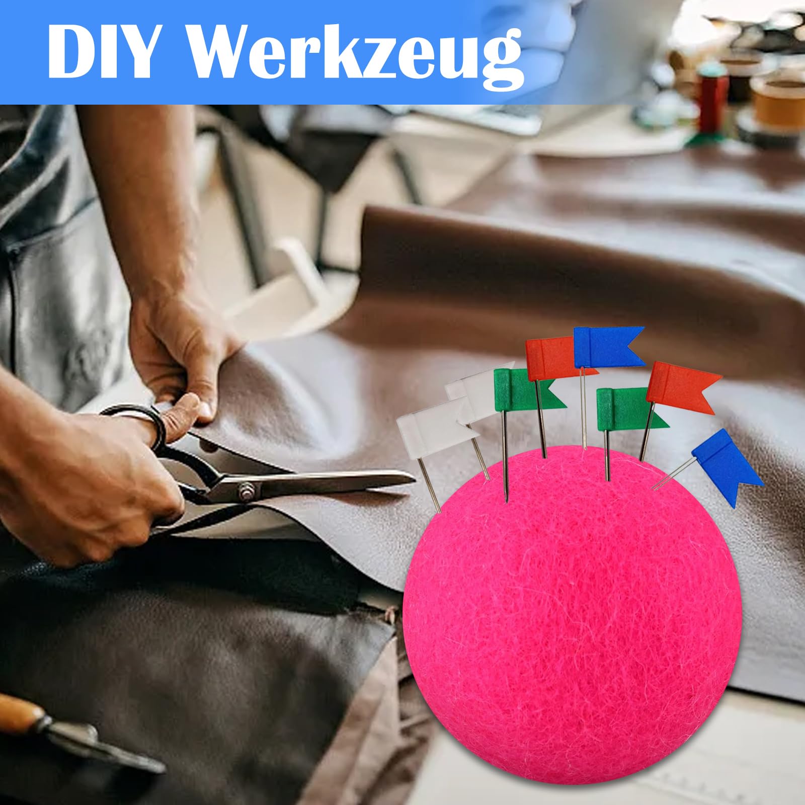 Puntine Colorate Per Lavagne - 300 Pezzi In 10 Colori, Per Bacheche E Decorazioni - Foto 2