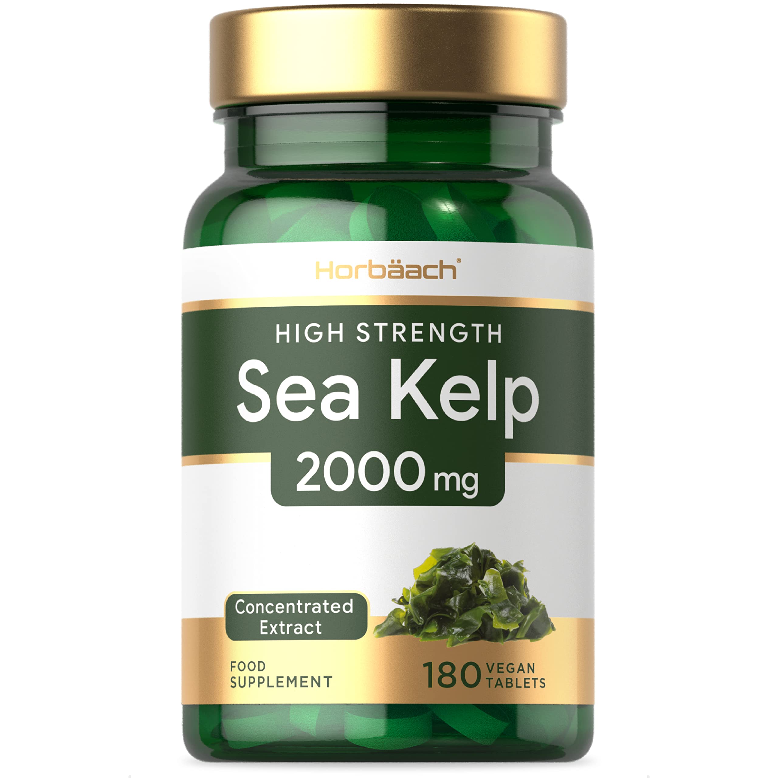 Buy Sea Kelp 2000 mg 180 Vegan Tablets Natural Source of Iodine