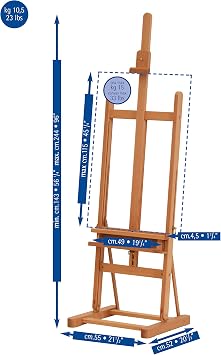 Mabef Studio Easel with Tray (MBM-09D)