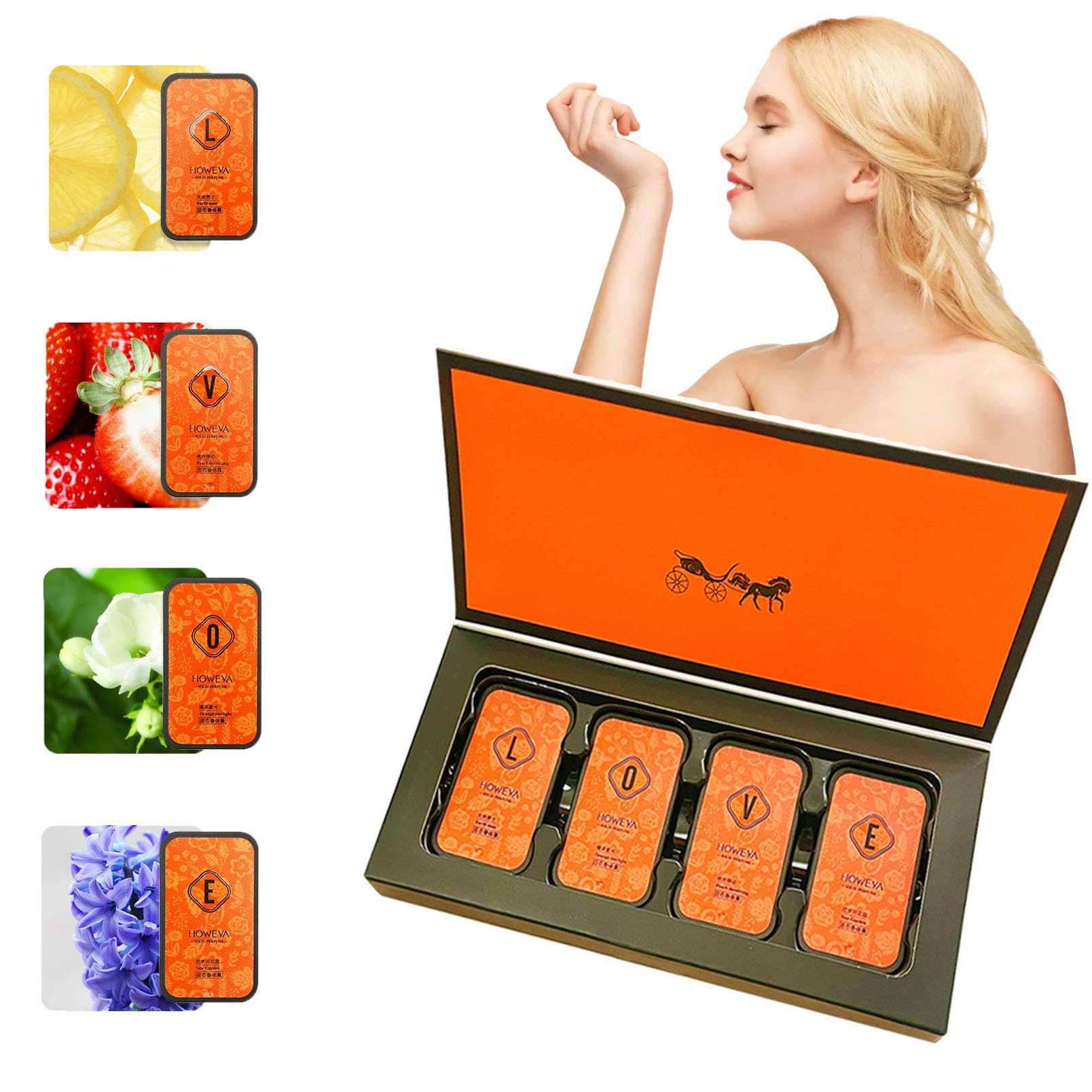Solid Perfume Set,Portable Pocket Balm Perfume,Profumo Balsamo Tascabile Portatile per Viaggi,Balsamo Profumato Solido Tascabile Portatile,Profumo Solido Elegante Semplice Adatto Per Uomo Donna