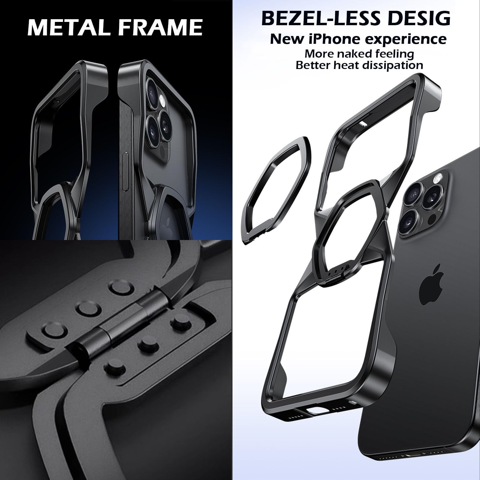 Protection Lentille IPhone 16/16 Plus - Verre Trempé 9H Et Aluminium - Design Paillettes Scintillant - Facile à Poser - 13