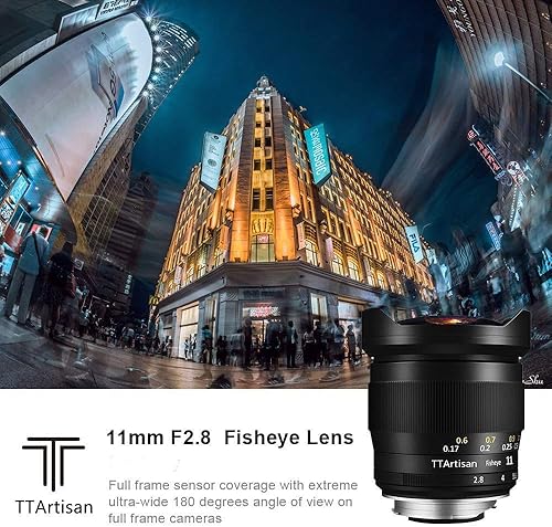 Miniatura 5 de TTArtisan Lente manual de ojo de pez ultra ancho F2.8 de 0.433 in para Sony E Mount A7, A7II (A7M2), A7III, (A7M3), A7R, A7RII (A7RM2), A7RIII