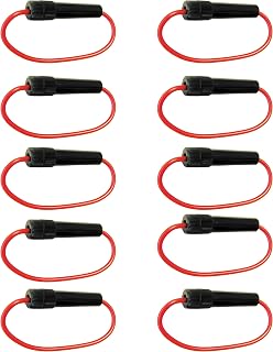 Glass Fuse Holder 30 AMP 0.2x1.2 Inch Mini Fuse 12v Holder Inline Holders Microwave Fuses Inline 30amp Electric 12 Volt Fuses High Pressure Tube Fridge Microwave TV Copper - 10 PCS