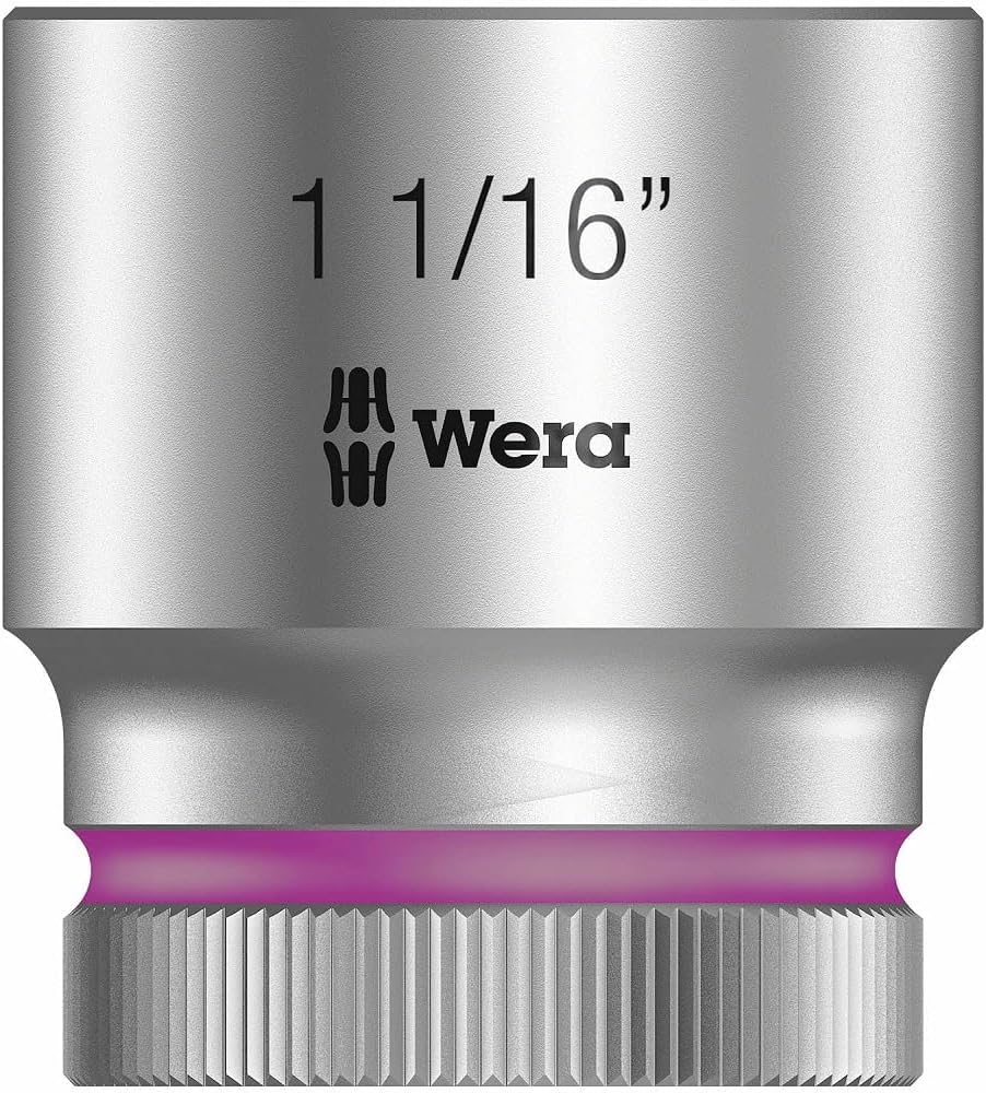 Wera Zyklop 8790 HMC 1/2" Socket, Hex head 1-1/16" x Length 37mm