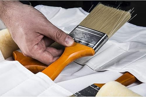 Miniatura 7 de Dickies Rollo organizador de pinceles pequeños para pintores 16 bolsillos para pinceles construcción de lona duradera 135 x 1275 pulgadas sin