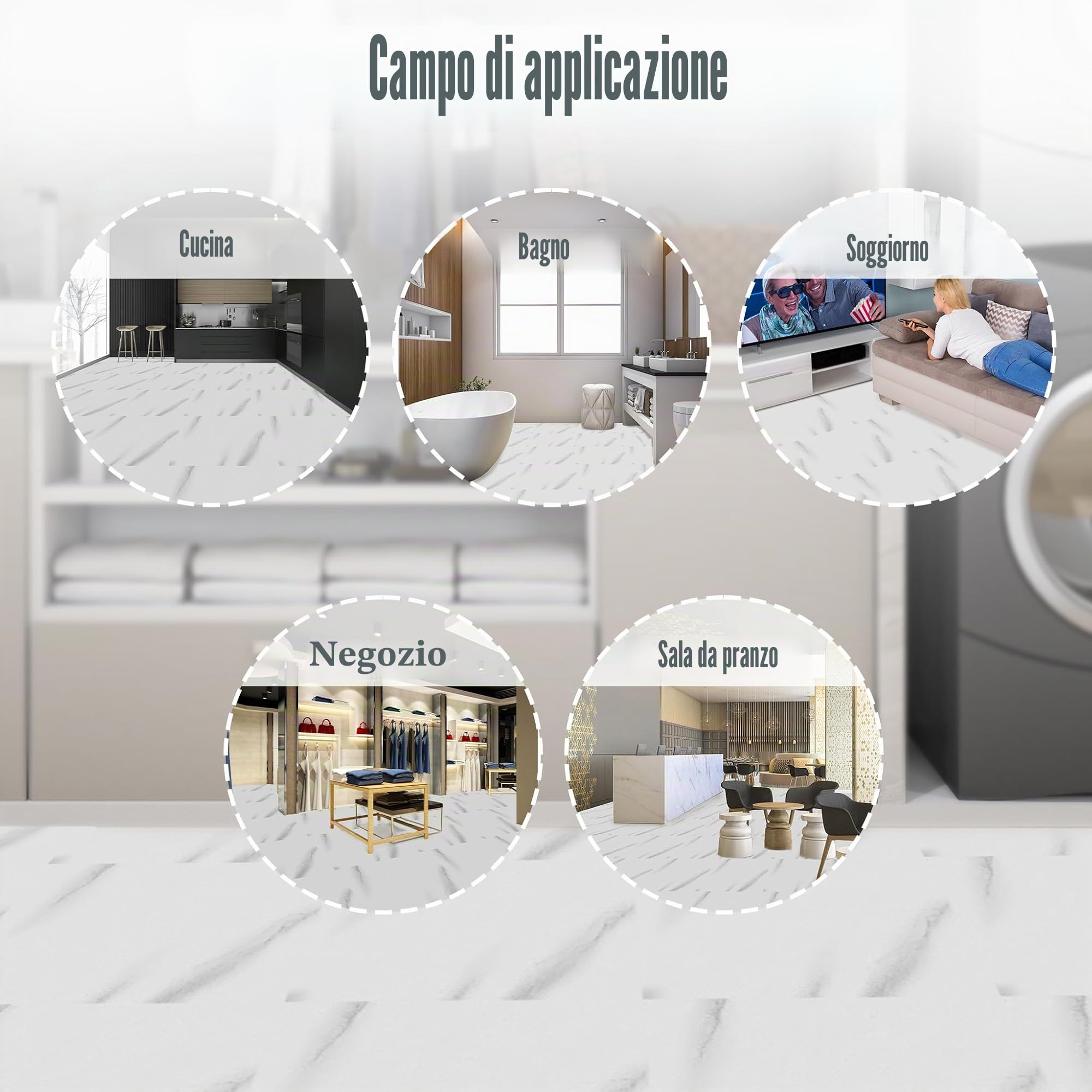 FIVMEN Pavimento in PVC 30x30 cm 27 pezzi, rivestimento in vinile autoadesivo, piastrelle adesive per pavimento, impermeabile, antiscivolo, piastrelle per pavimento per soggiorno, cucina, bagno (S11