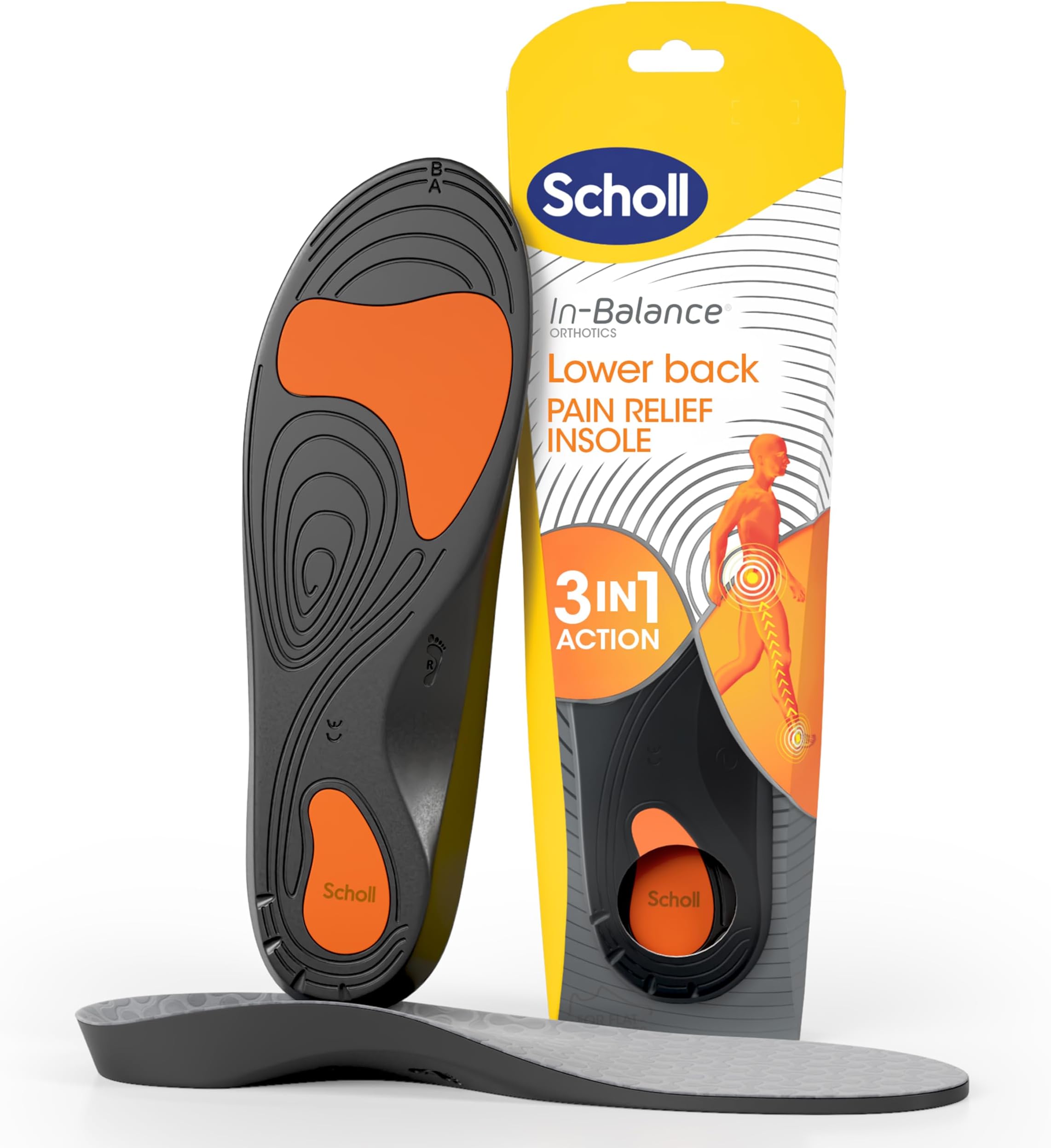 Scholl Insole Lower Back Orthotics Medium