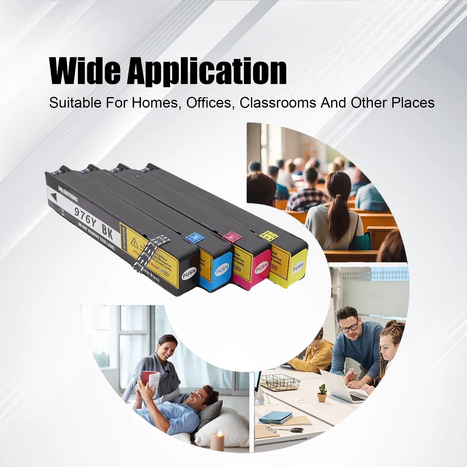 HP PageWide 976Y インクカートリッジ4個セット Amazon.com: AENERN 976Y Ink Cartridges High Yield Combo Pack