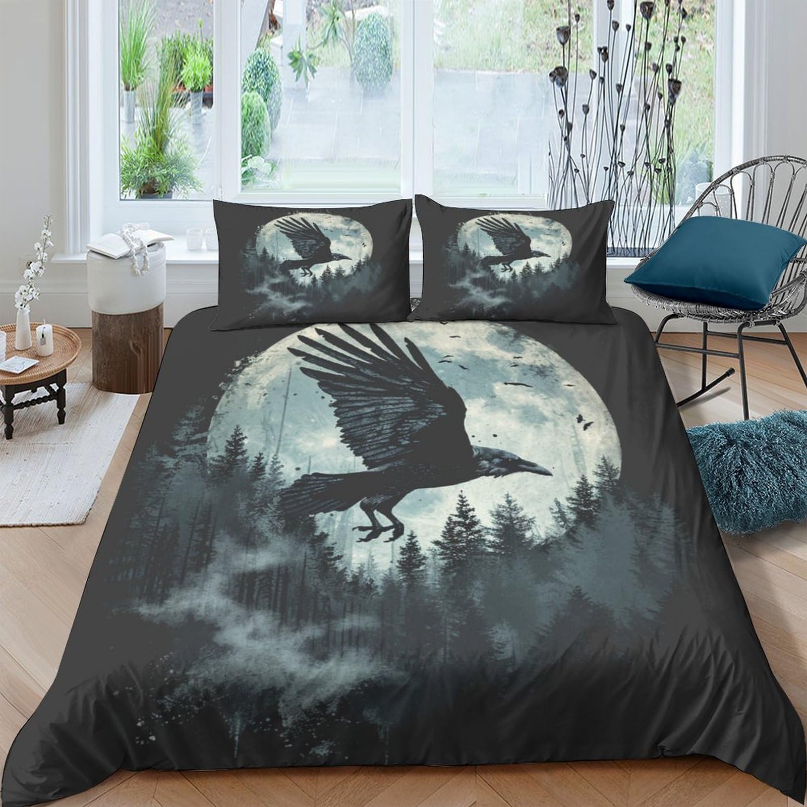 Parure de lit 3 pièces housse de couette 200x200 garçon fille ado