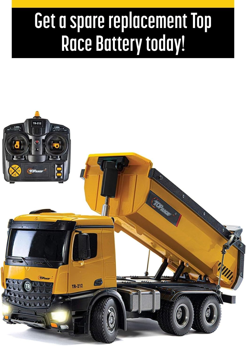 Top Race TR-212 dump truck with remote control