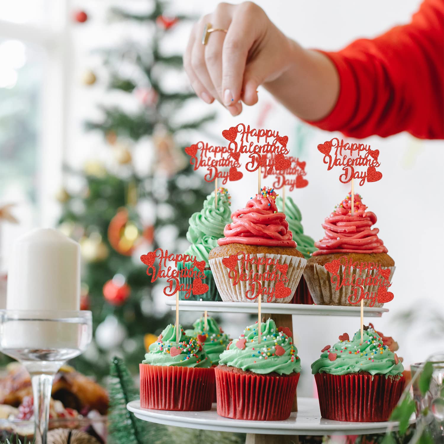 21 Topper Per Torta E Cupcake San Valentino – Glitterati A Forma Di Cuore
