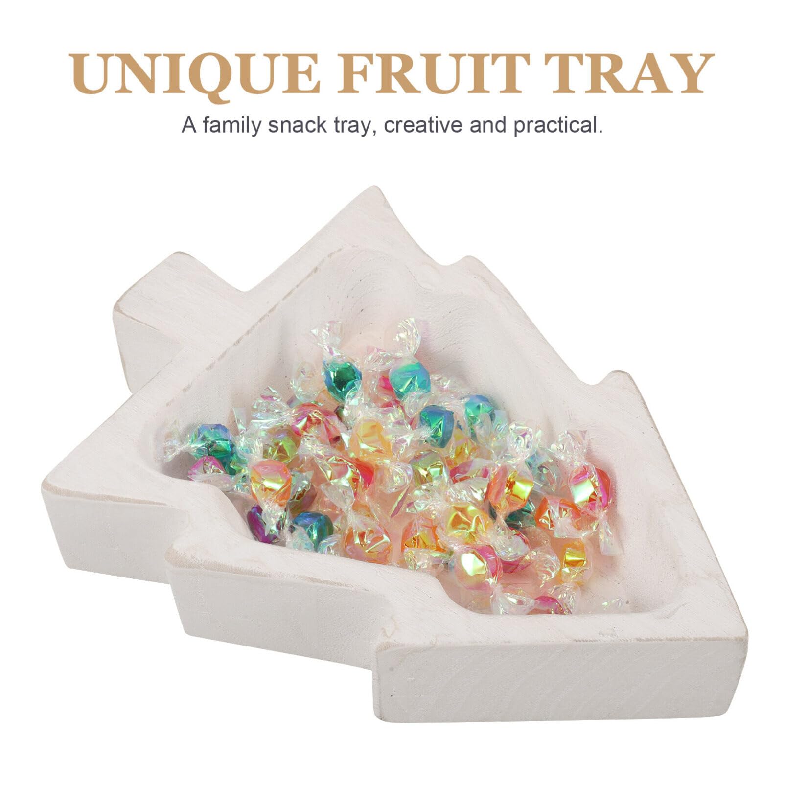 Alipis Plato de Dulces Forma de Árbol de Navidad Bandeja Creativa para Frutas y Aperitivos para Servir Postres Fiestas de Navidad