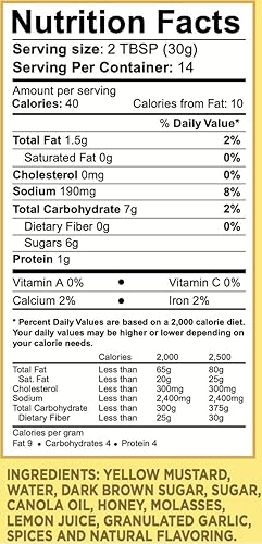 Miniatura 1 de Lillie's of Charleston Finger Leek-en Salsa BBQ de mostaza suave  Natural, sin conservantes, vegana  Ideal con pollo, costillas de cerdo y hombro,