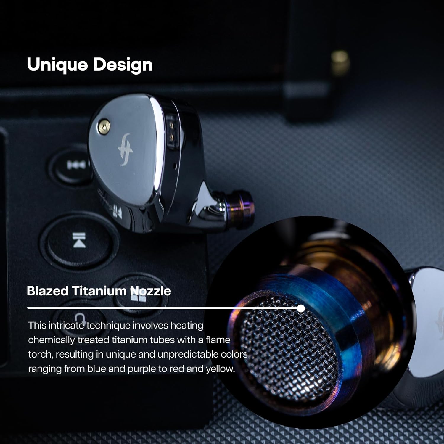 Linsoul SIMGOT ET142 in Ear Monitor, 1 Planar + 1 PZT Hybrid Driver HiFi IEM Earphone, Wired Earbuds with Replaceable Tuning Nozzles, Detachable Silver-Plated OFC Cable for Musician Audiophile