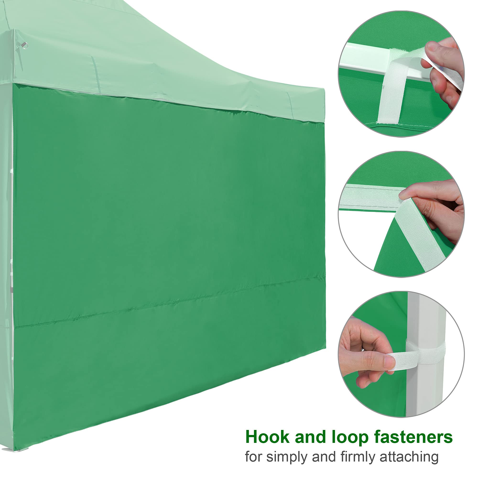 Parete Laterale Per Gazebo InstaHibit 10x15 Ft, UV50+, Verde, Per Tenda Pop Up