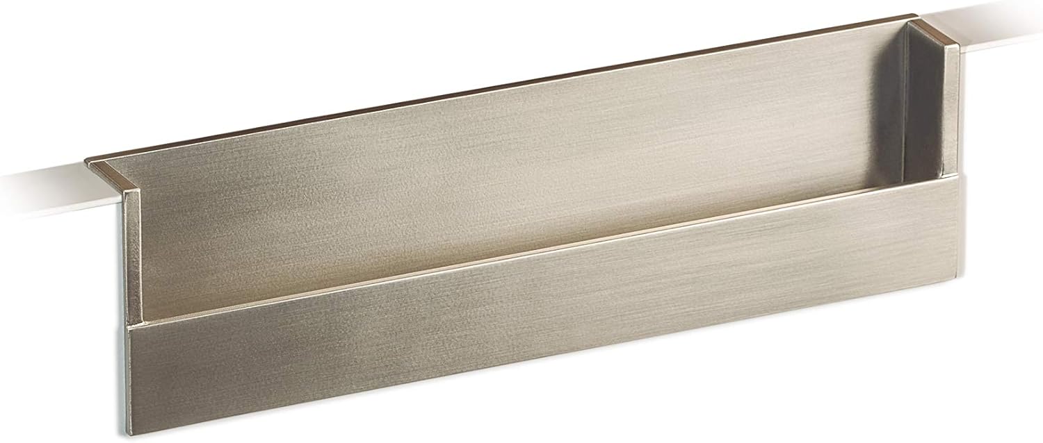 Gedotec Poignée De Meuble Acier Inoxydable - GR 10003 - Poignée De Porte Et Tiroir De Meuble - Design Moderne - Chambre, Cuisine, Salon, Bureau - Vis M4 Incluses - Entraxe 128 Mm - 5 Pièces