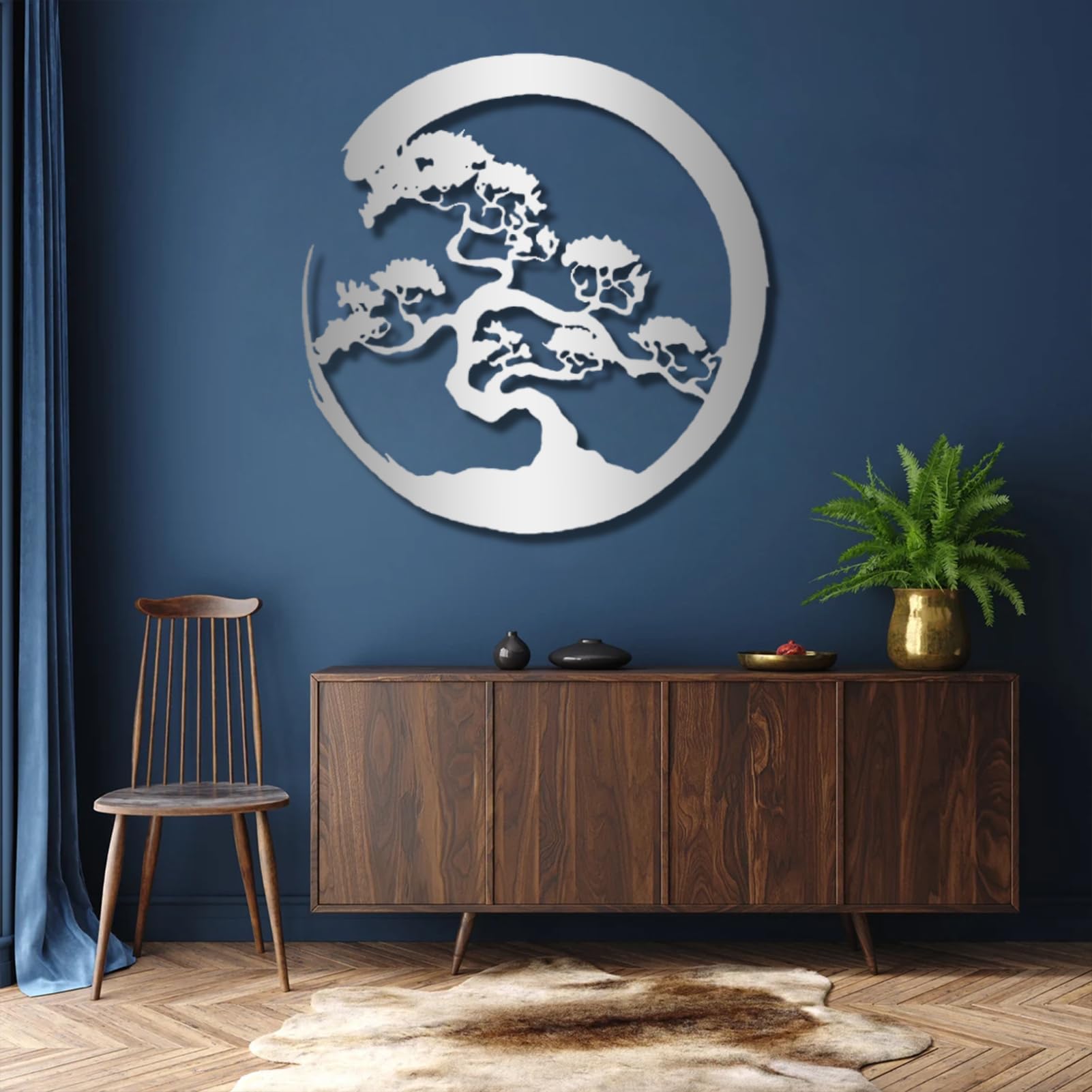 Metal Wall Decor Round Flyoak Tree Of Life Metal Wall Art - Large Round ...