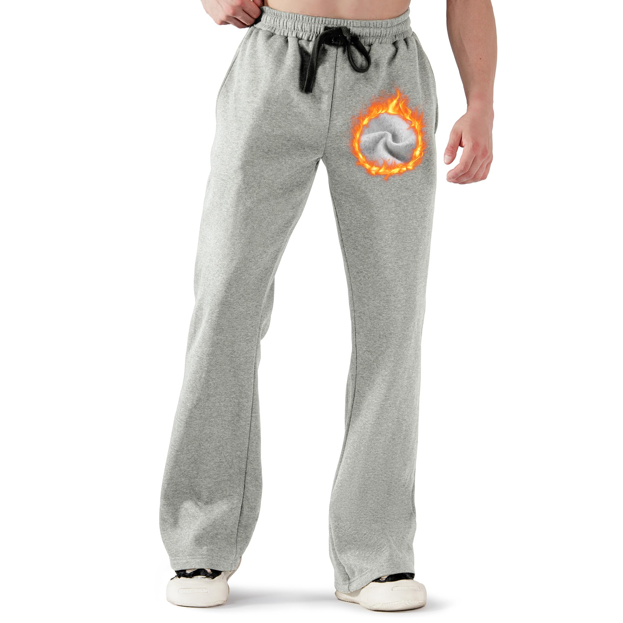 ineepor Thermo joggingbroek voor heren, baggy, warme