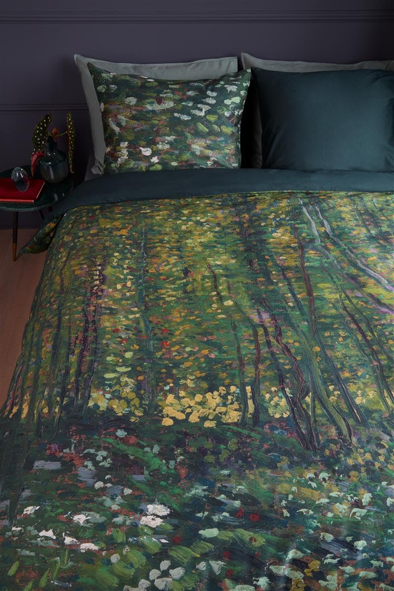 Beddinghouse x Van Gogh Museum zestaw pościeli Trees kolor Zielony obraz