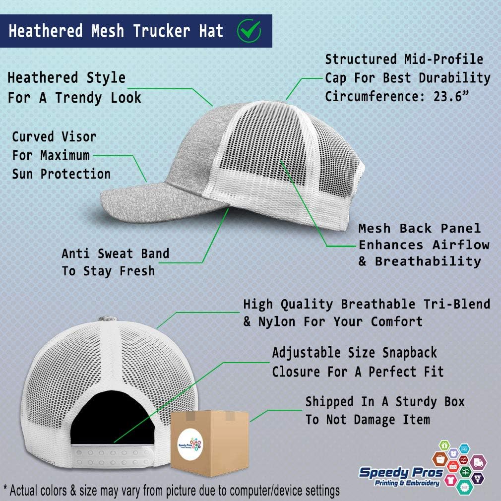 Trucker Hat Jersey Baseball Cap Greece Flag Embroidery Tri Blend for Men & Women - Image 2