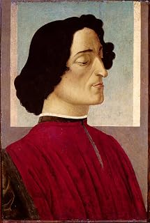 iiRTTFiRT Classic Canvas Posters Painting Wall Art Portrait of giuliano de' medici by Sandro Botticelli Famous Painting for Home Decor 60x90cm