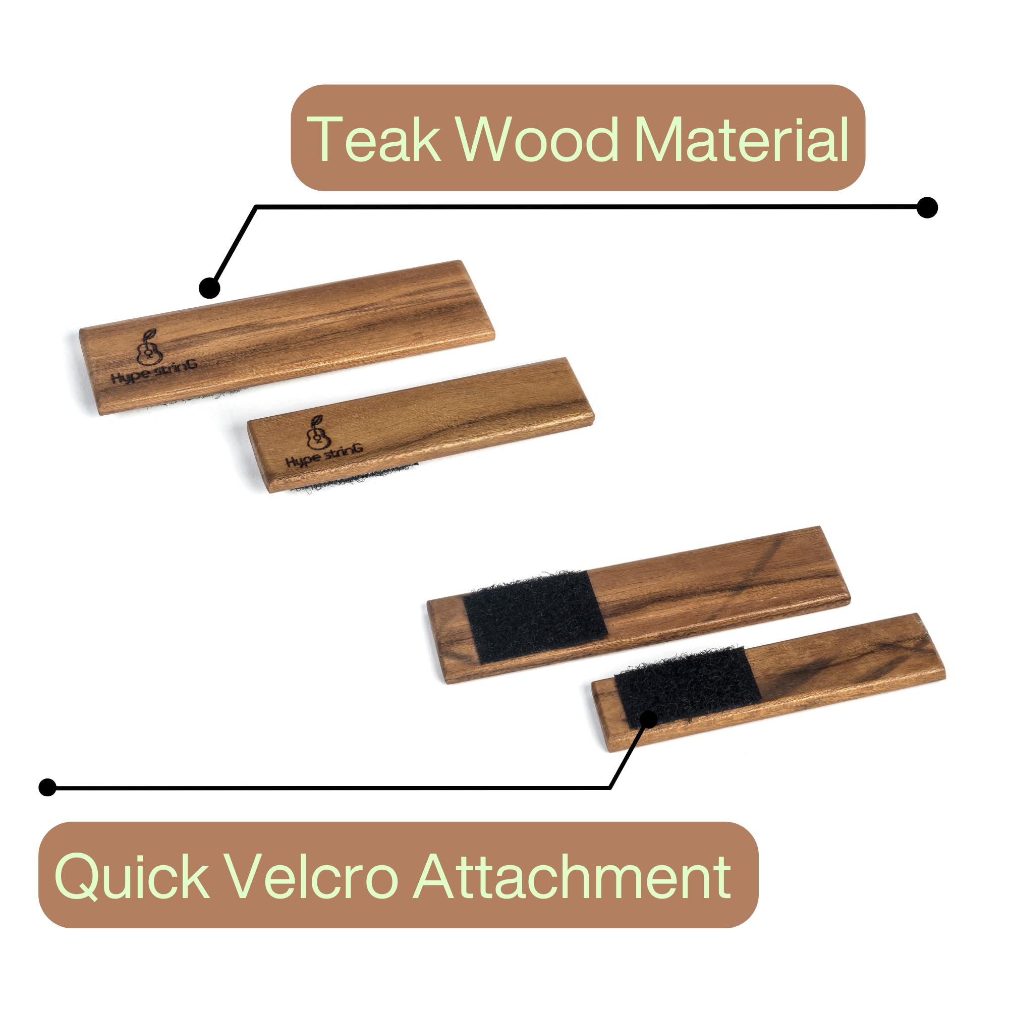 Hype String Wooden Cajon Attachments Set, Lightweight Percussion Accessories - Image 6 thumbnail