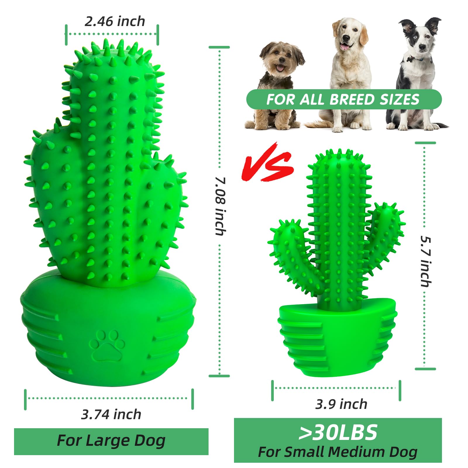 Pamlulu Juguetes masticables para Perros, Cepillo de Dientes para Perros, Cepillo de Limpieza Dental para Perros medianos y Grandes, Cachorros, Navidad, Regalos de cumpleaños de Pascua, Juguetes